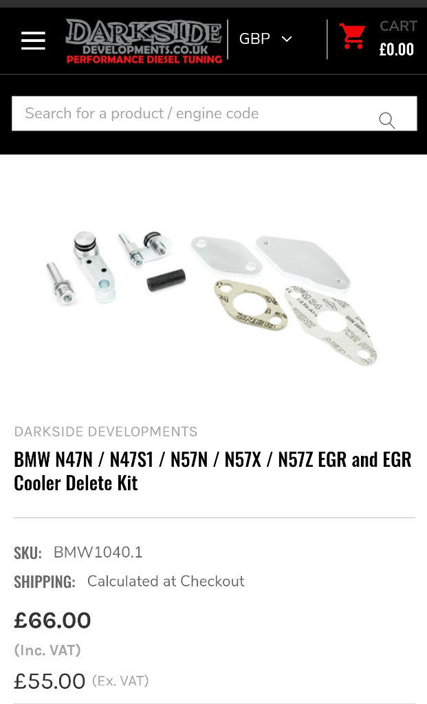 Bmw EGR Cooler Valve Kit Brand New Sealed 