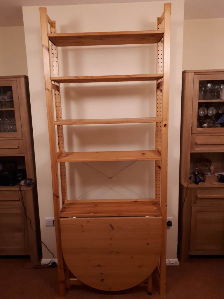 IKEA Ivar shelving with table
