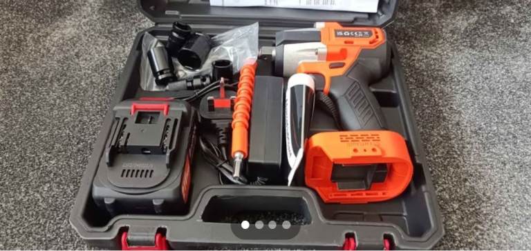 Cordless Impact Wrench & Carry Case - Brand New