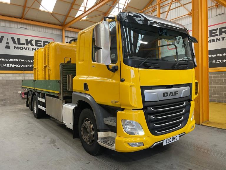 DAF CF 410 *EURO 6*, 6X2 DROPSIDE FLATBED C/W MOLASSES TANKS - 2019 - T20 DBG
