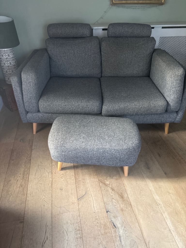 Large sofa and stool