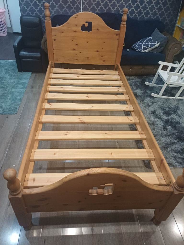 image for Pine Single bed frame 