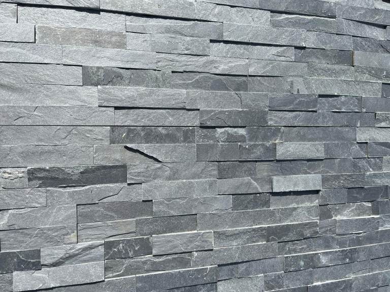 Black / Charcoal Split Face cladding tiles