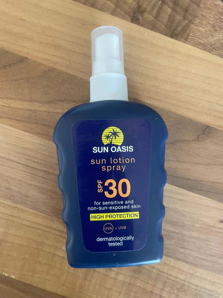 Sun Oasis Sun Lotion Spray SPF 30 - New, High Protection