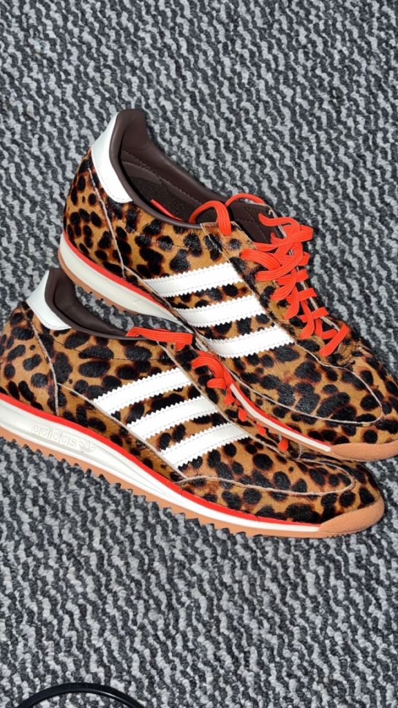 Leopard print Adidas trainer 