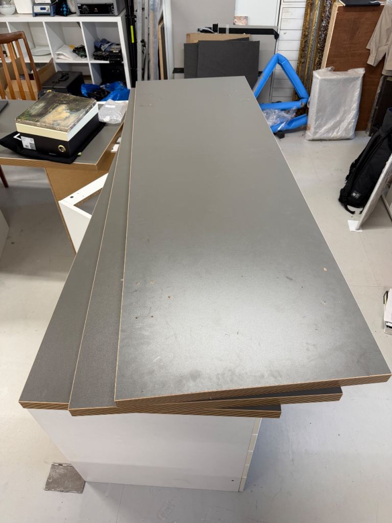 4x Birch ply melanine worktops 