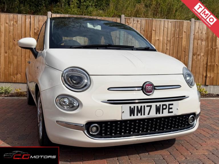 FIAT 500 1.2 Lounge White Manual Petrol 2017