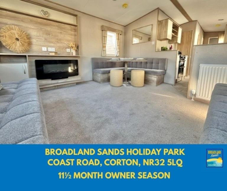 BRAND NEW STATIC CARAVAN FOR SALE AT BROADLAND SANDS HOLIDAY PARK