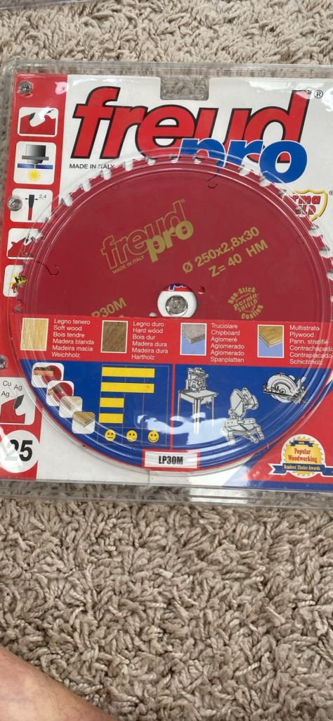 Freud Pro 250 mm / 10” chop saw blade new