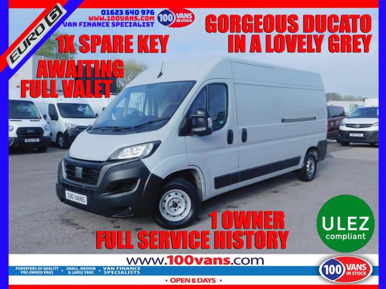 2022 Fiat Ducato 2.2 Multijet Tecnico High Roof Van 140 PANEL VAN DIESEL Manual