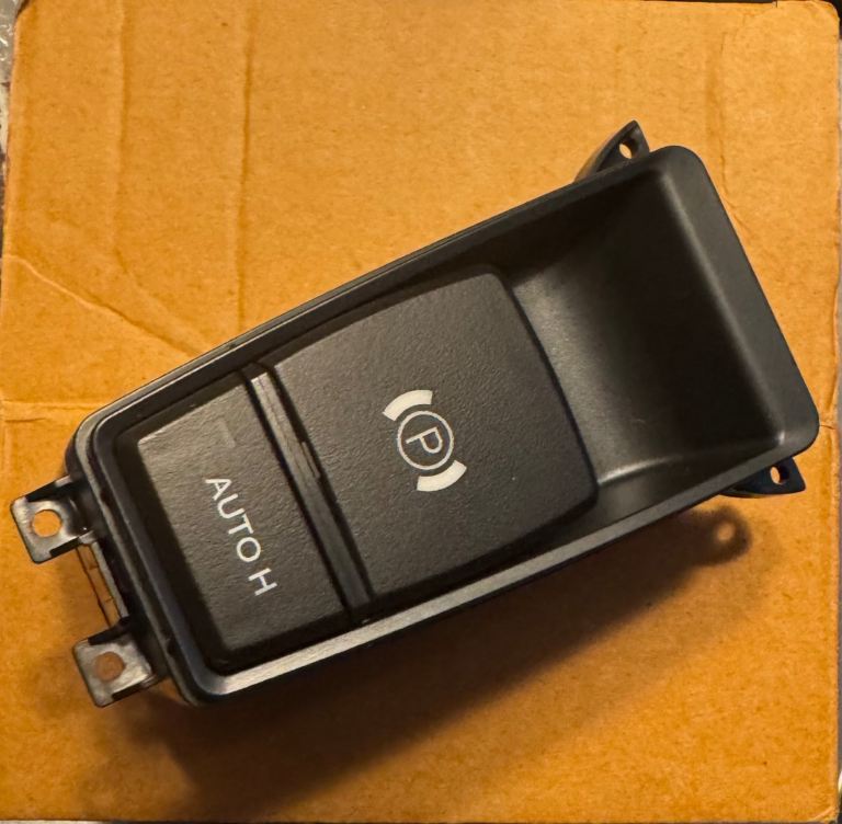 New OEM BMW X5 E70 electric parking brake control switch/module with Auto Hold function.