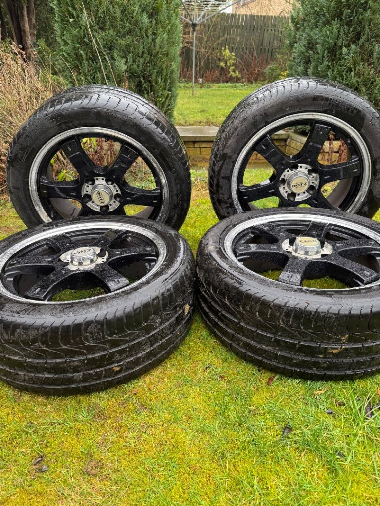 DOTZ CRUNCH 18X8J ET35 5X120 ALLOY WHEELS TRANSPORTER T5 BMW 