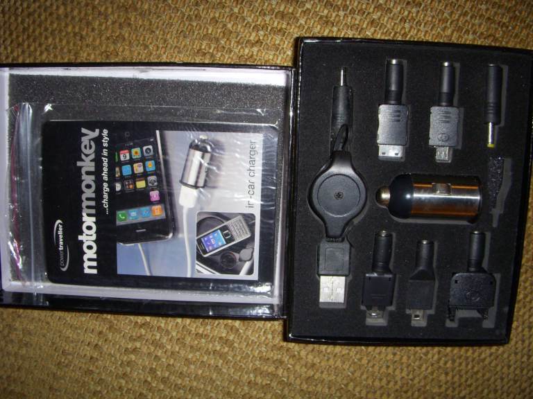 Powertraveller Motor Monkey in car charger for phones etc