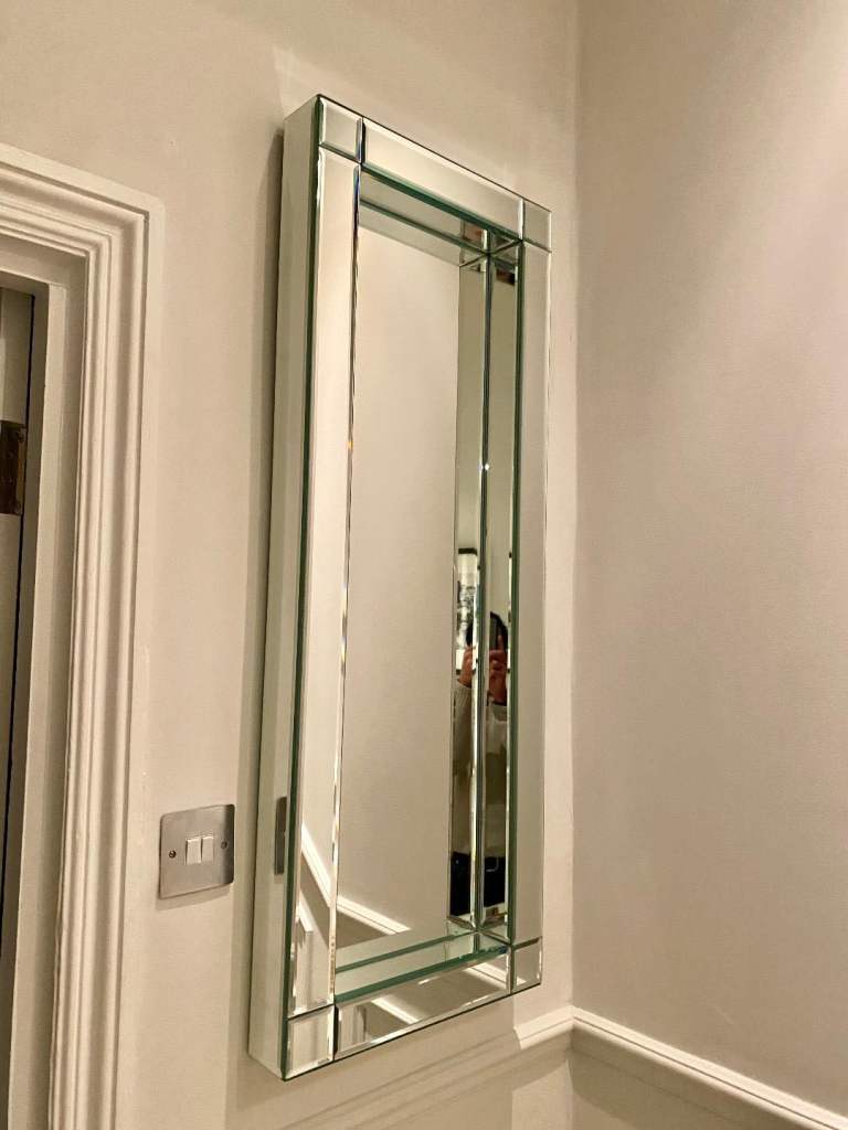 Excellent like new elegant John Lewis Bevelled Mirror