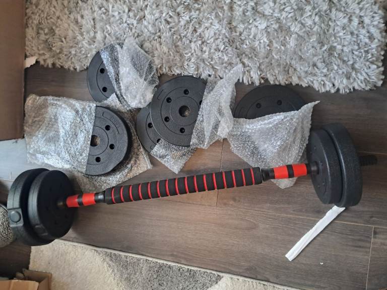 20KG Dumbbells Pair Of Weights Barbell Dumbbell Body Building Set Home Gym