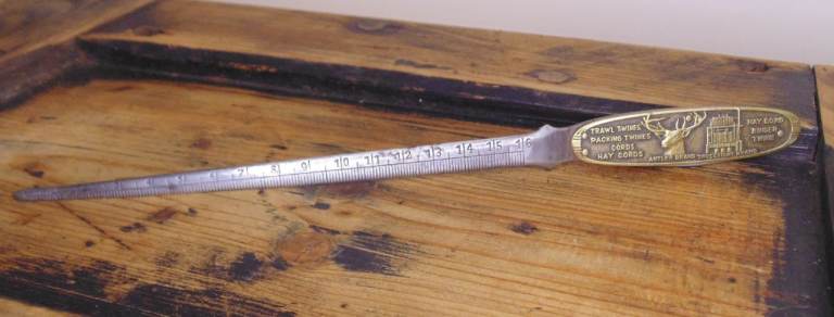 (#R156) london spinning co twine letter opener advertising (Pick up or post, Dy4 area)