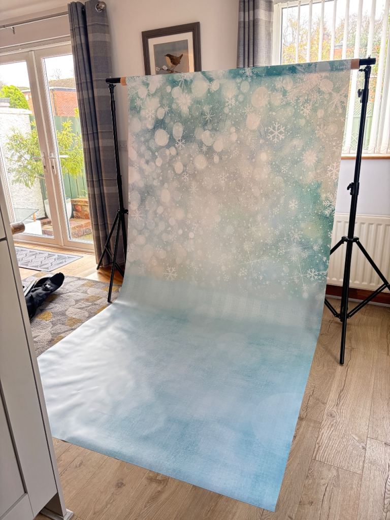 NEVER USED - winter wonderland photography backdrop