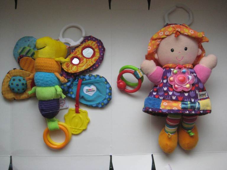 2 New Lamaze Designer Pram or Pushchair Clip-On Toys: The 2 for Only £10.00