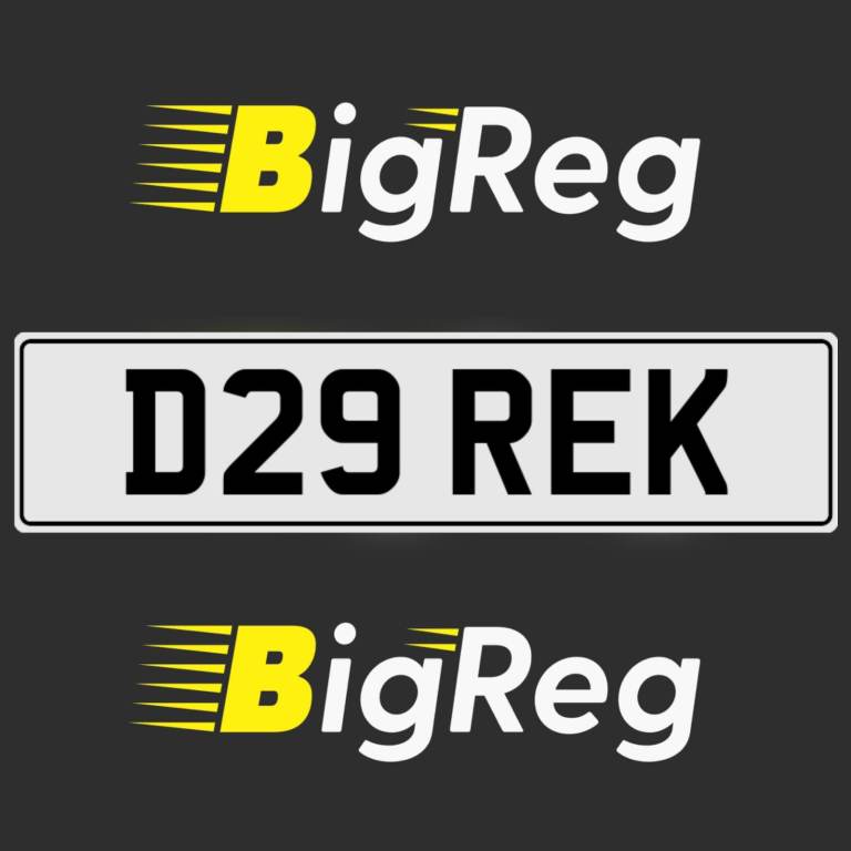 D29 REK DEREK PRIVATE PERSONAL REGISTRATION CHERISHED CAR NUMBER PLATE