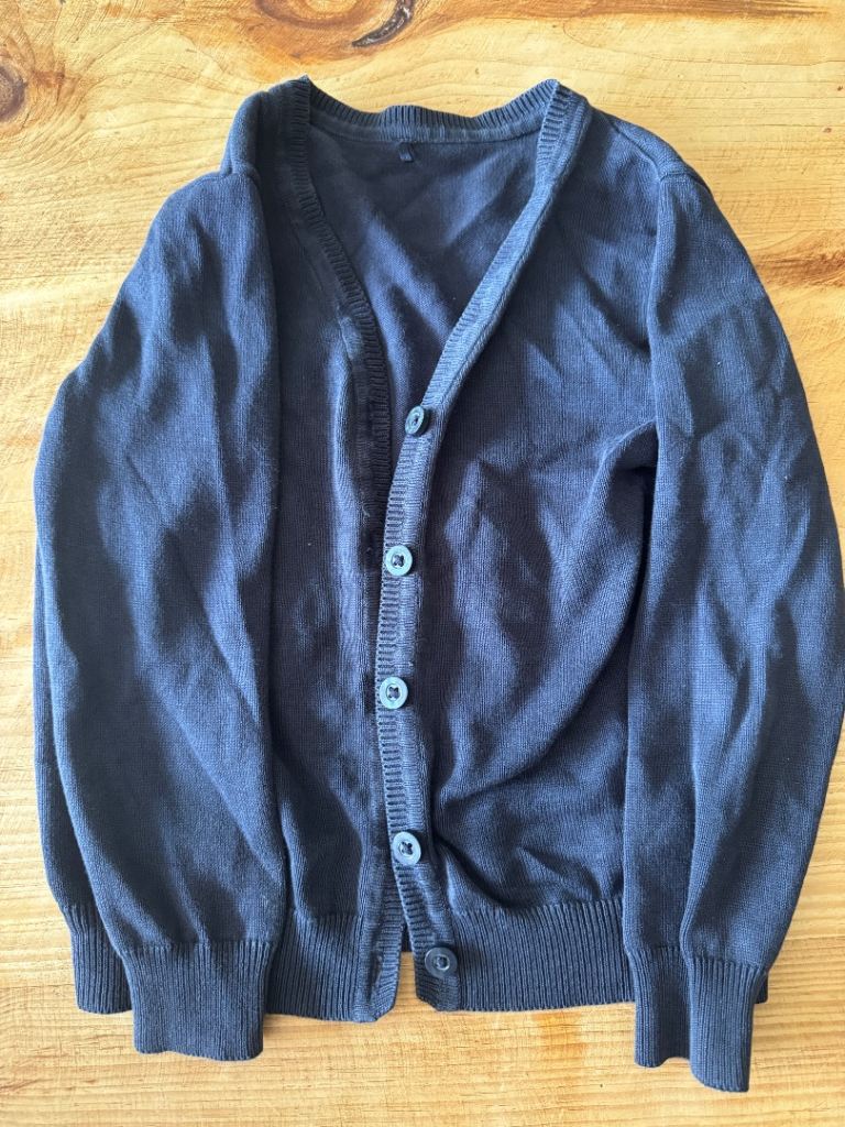 Free Navy Blue School Cardigan Age 4-5