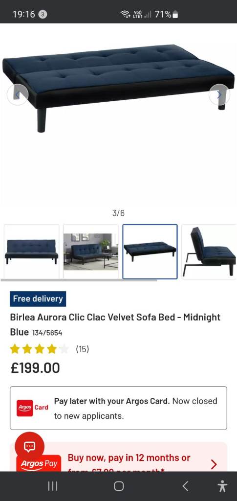Double sofa bed 