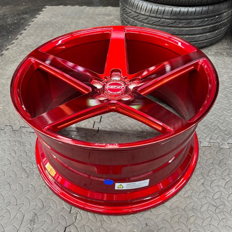 20” staggered Candy Red alloys new Inovit rotor ex display wheels Nissan Toyota Lexus Honda 