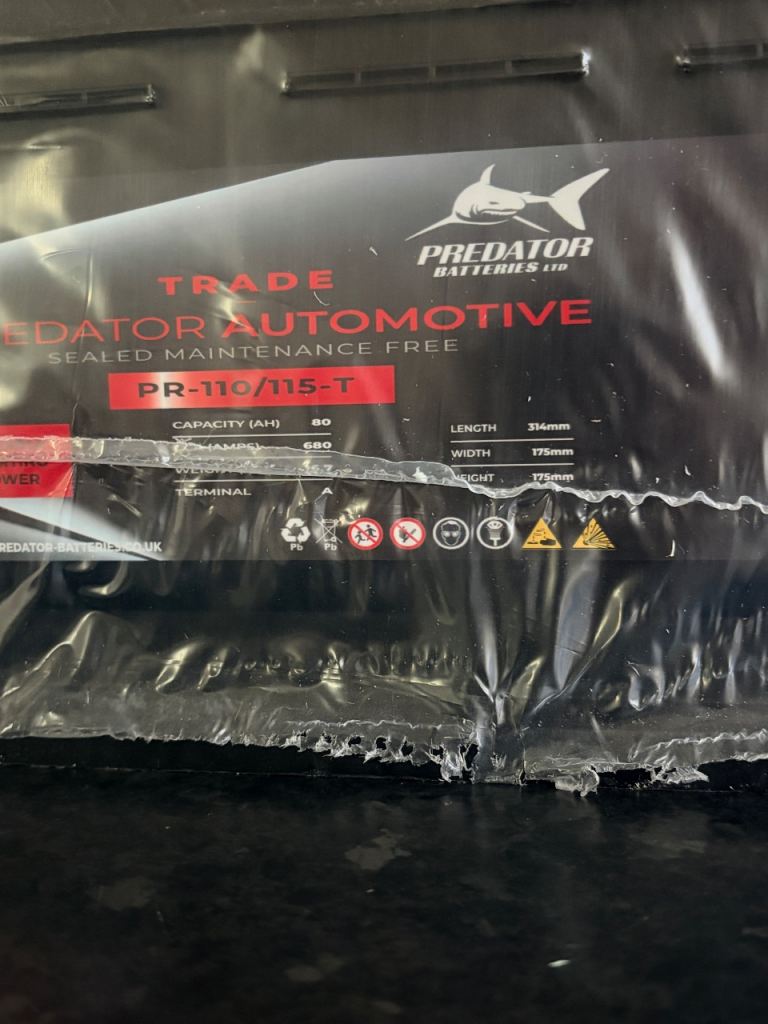 Predator car battery 