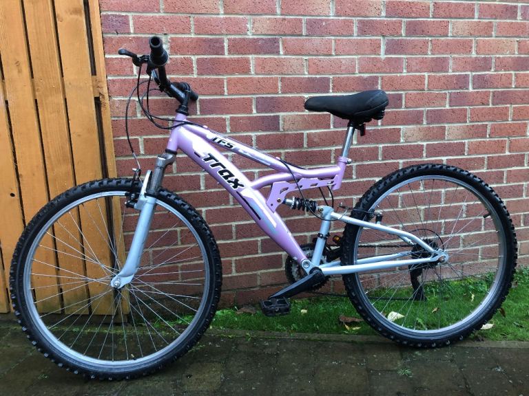 image for Girls lady’s mountain bike full suspension adult to junior 26” wheels 16” frame bicycle 