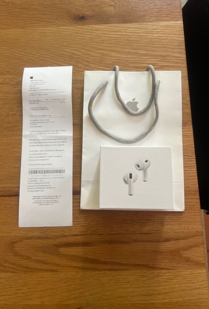 New Apple AirPods Pro 3s Still Sealed in Box