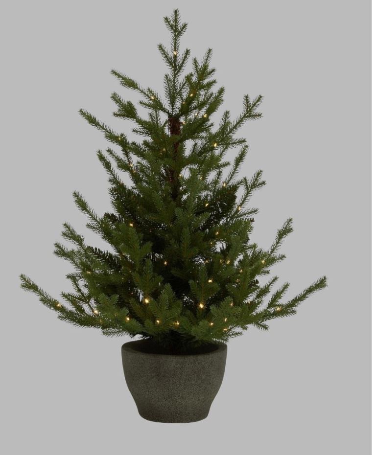 Joh Lewis 3ft potted  Christmas Tree with Lights 