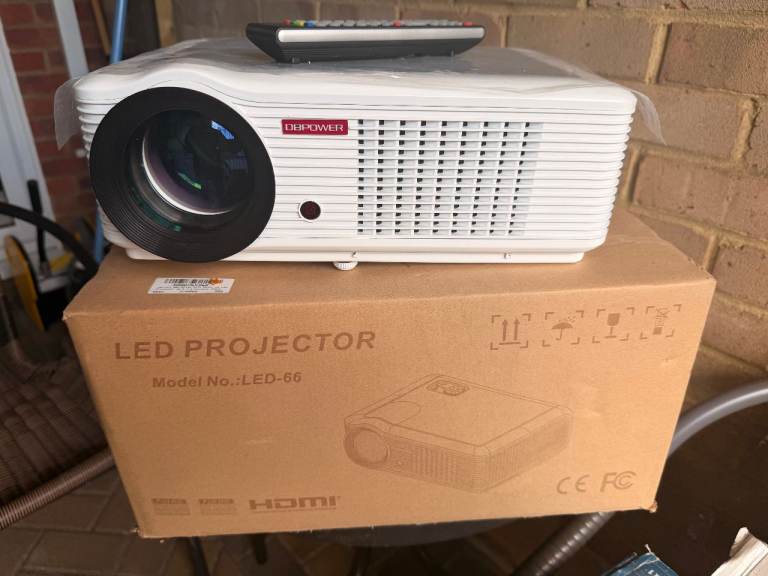 Powerful LED Projector Model LED-66 with Remote - New with box