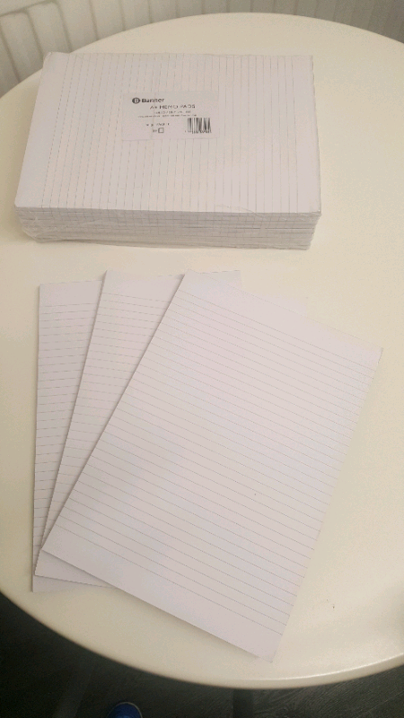 A4 Lined Notepads (×60) £30