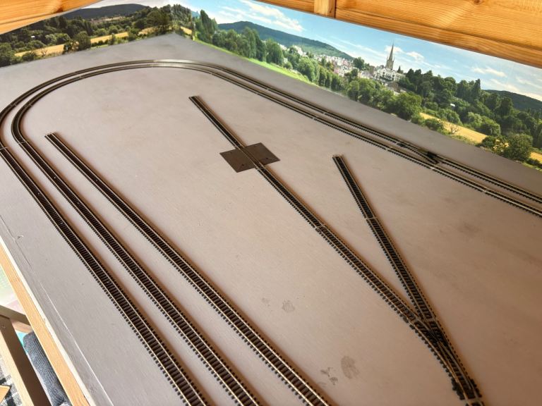 Peco N gauge model railway layout