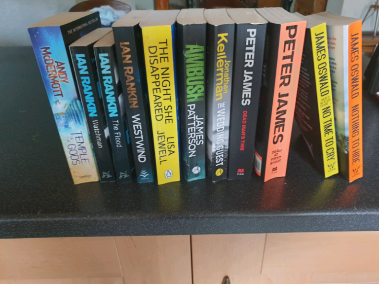Paperback thrillers.