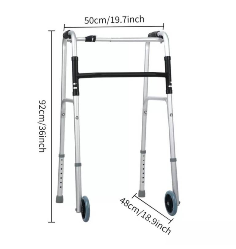 Lightweight Aluminium Walker Mobility Aid Walking Frame With Wheels ...