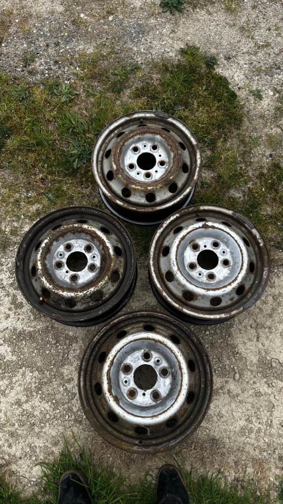 4 x 16” Steel Wheels - Fiat Ducato / Citroen Relay / Peugeot Boxer - 5x130