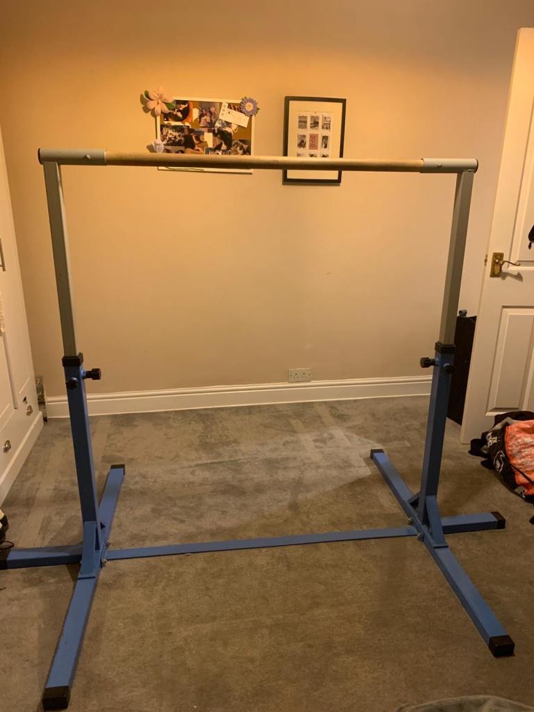 GYMAX Kids Adjustable Gymnastics Bar