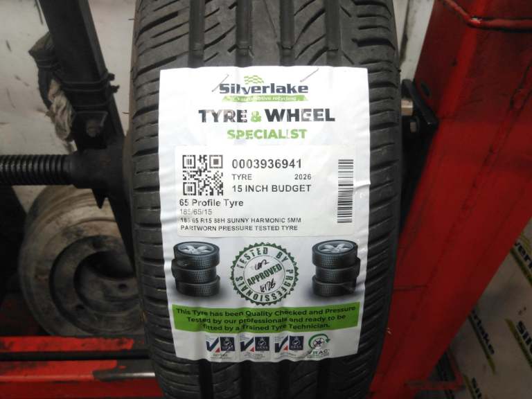 185 65 R15 88h Sunny Harmonic 5mm Partworn Pressure Tested Tyre
