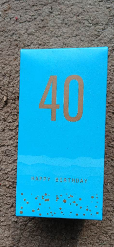 New 40th Birthday Celebration Glass Gift