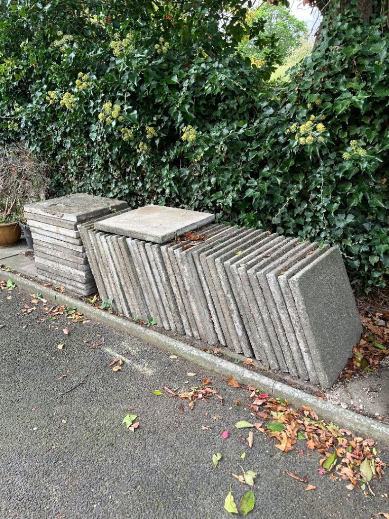 Used Garden Paving Slabs - Grey, Fair Condition | in Colinton ...