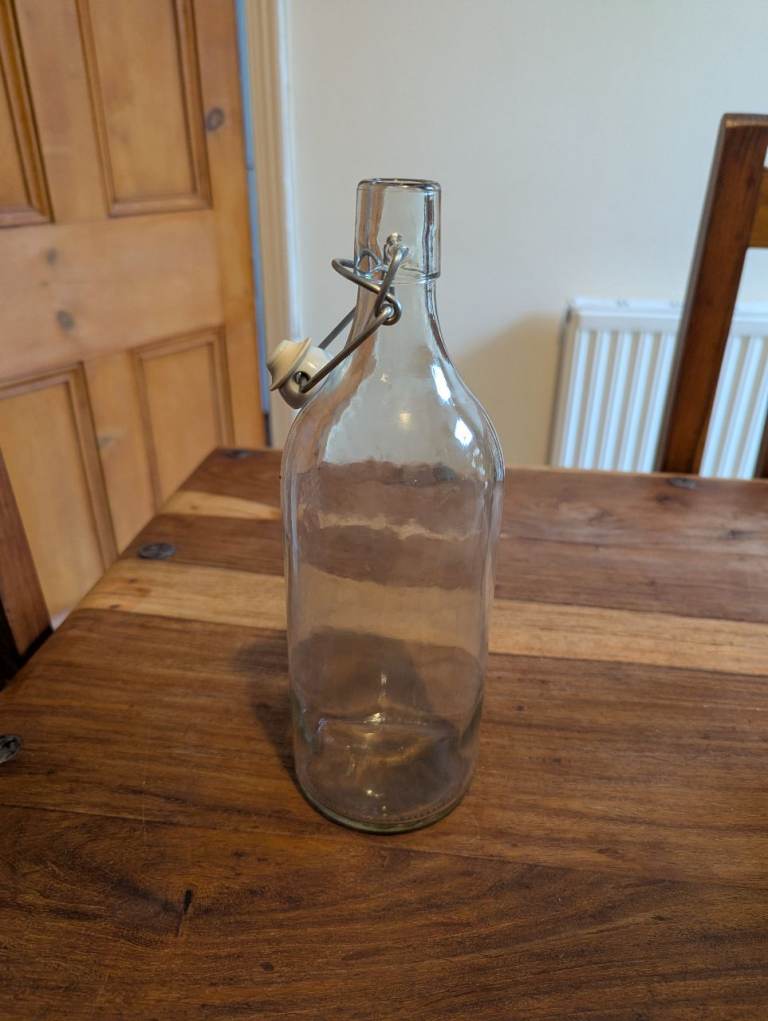 12 glass bottles 