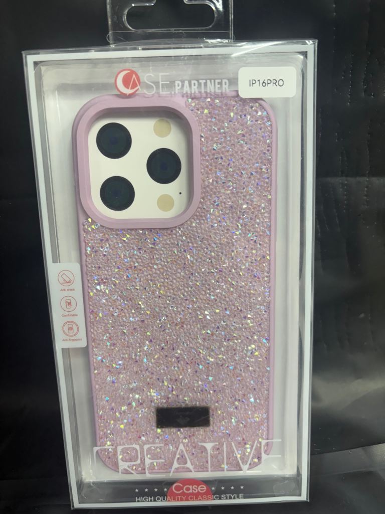 New Case Partner IP16PRO Phone Case - Purple Glitter