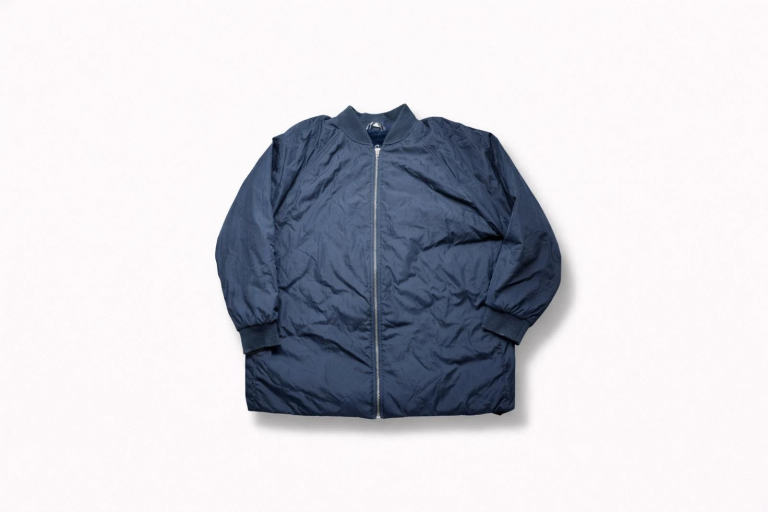 Lands End Womens Quilted Jacket Navy UK 20 1X Fleece Lined Coat