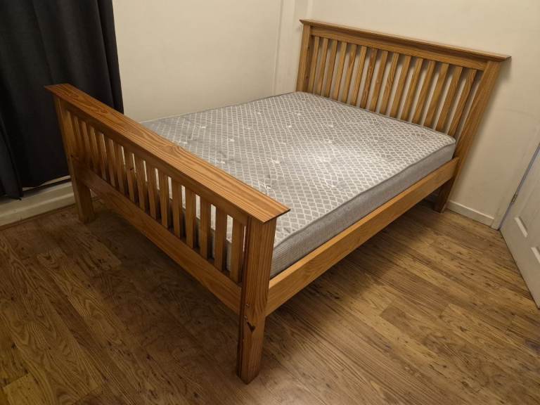 Double bed frames and mattresses
