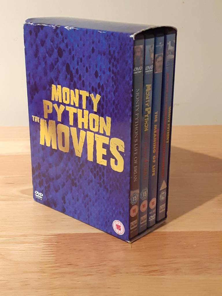 Monty Python The Movies DVD Boxset, 3 dvds Holy Grail.