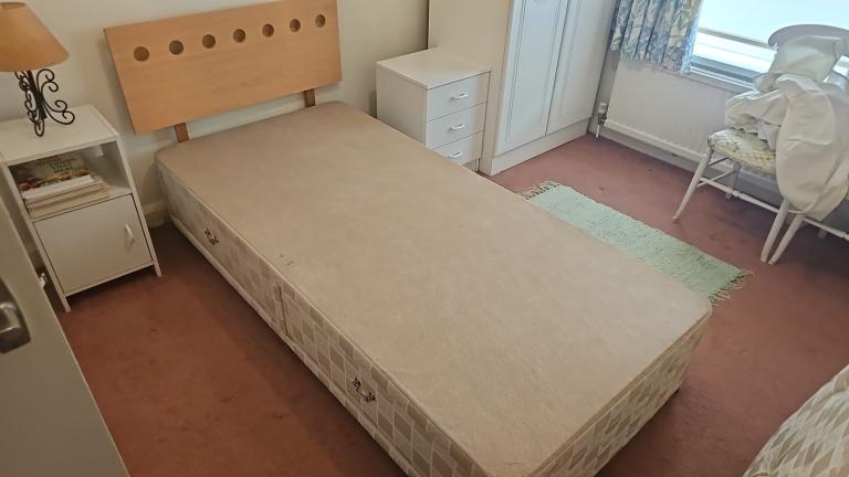 image for Single divan with mattress 