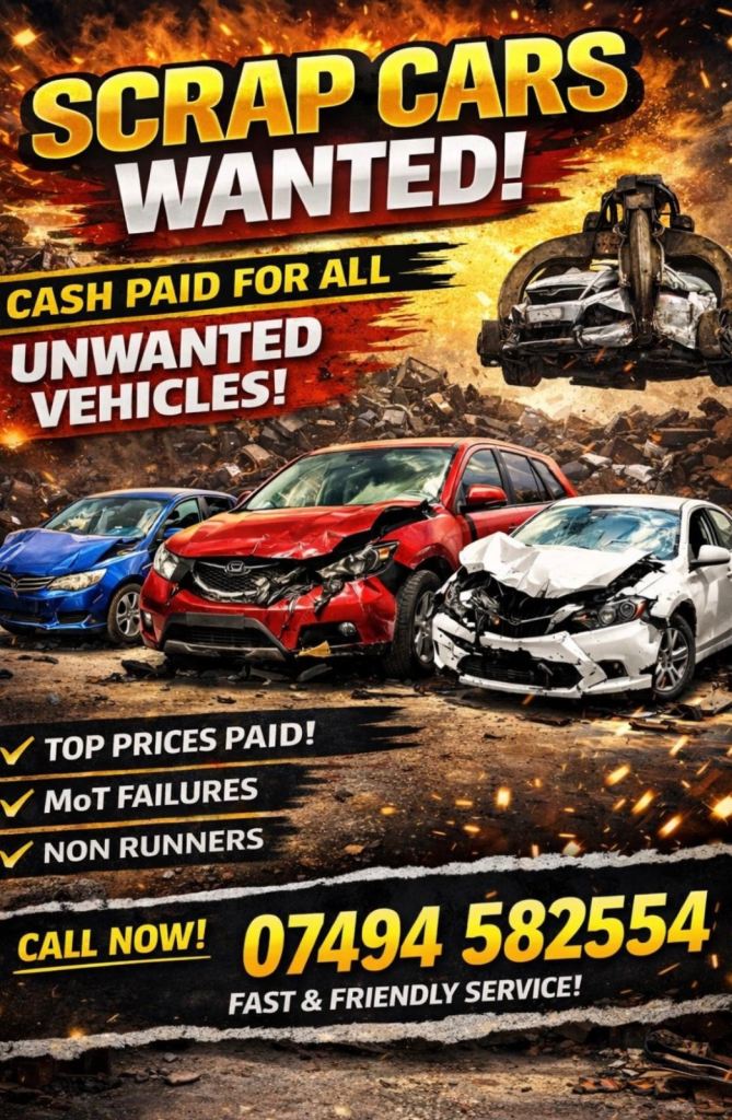Scrap cars wanted 
