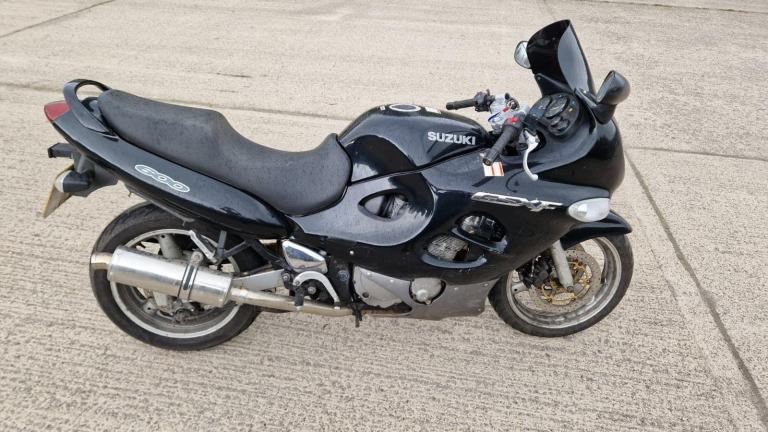 1999 T SUZUKI GSX 600 FX - GSX600F - NO MOT BARGAIN SPORTS TOURER BLACK TO CLEAR