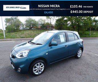 NISSAN MICRA 1.2 Acenta 2015,Sat Nav,Air Con,Bluetooth,Cruise,£35 Tax,55mpg,F.S.H,Ulez Compliant