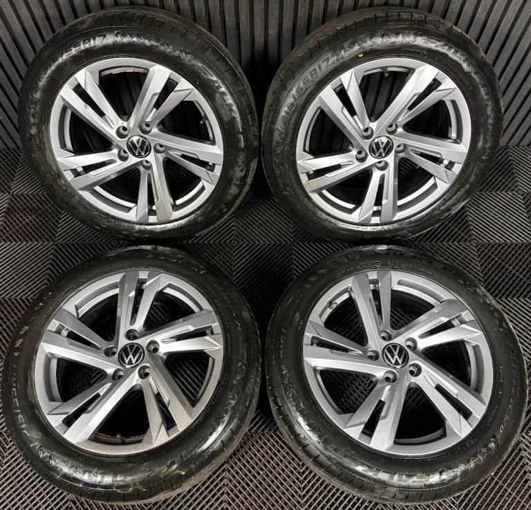 17" GENUINE VW T-ROC TROC R LINE VALENCIA ALLOY WHEEL TYRES CADDY